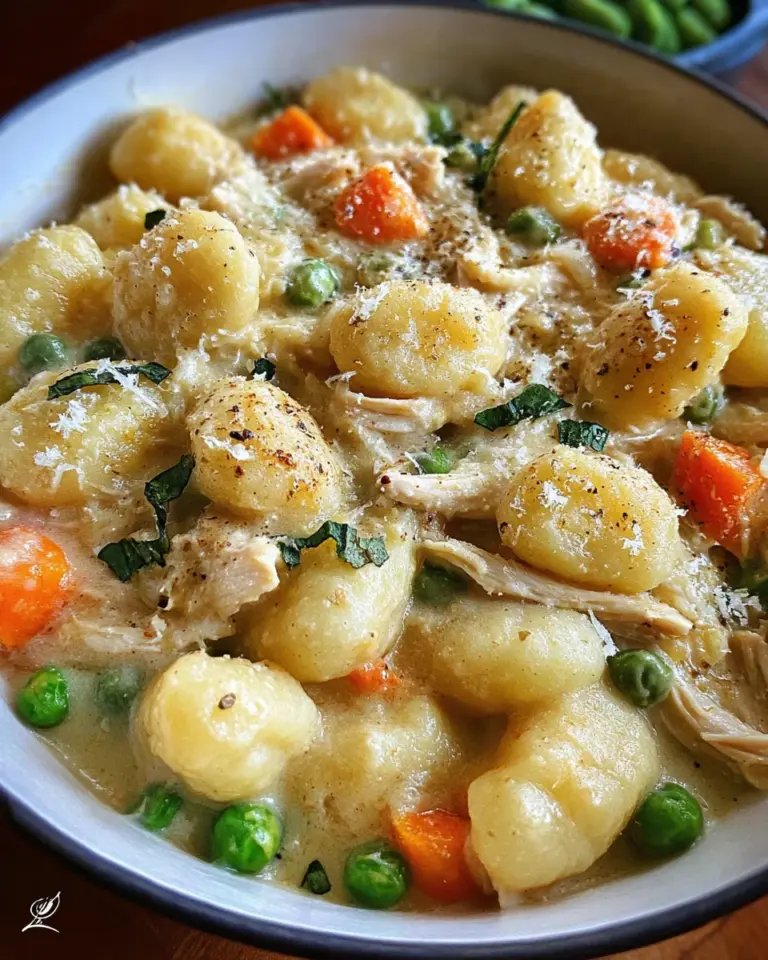 One Pot Gnocchi Chicken Pot Pie