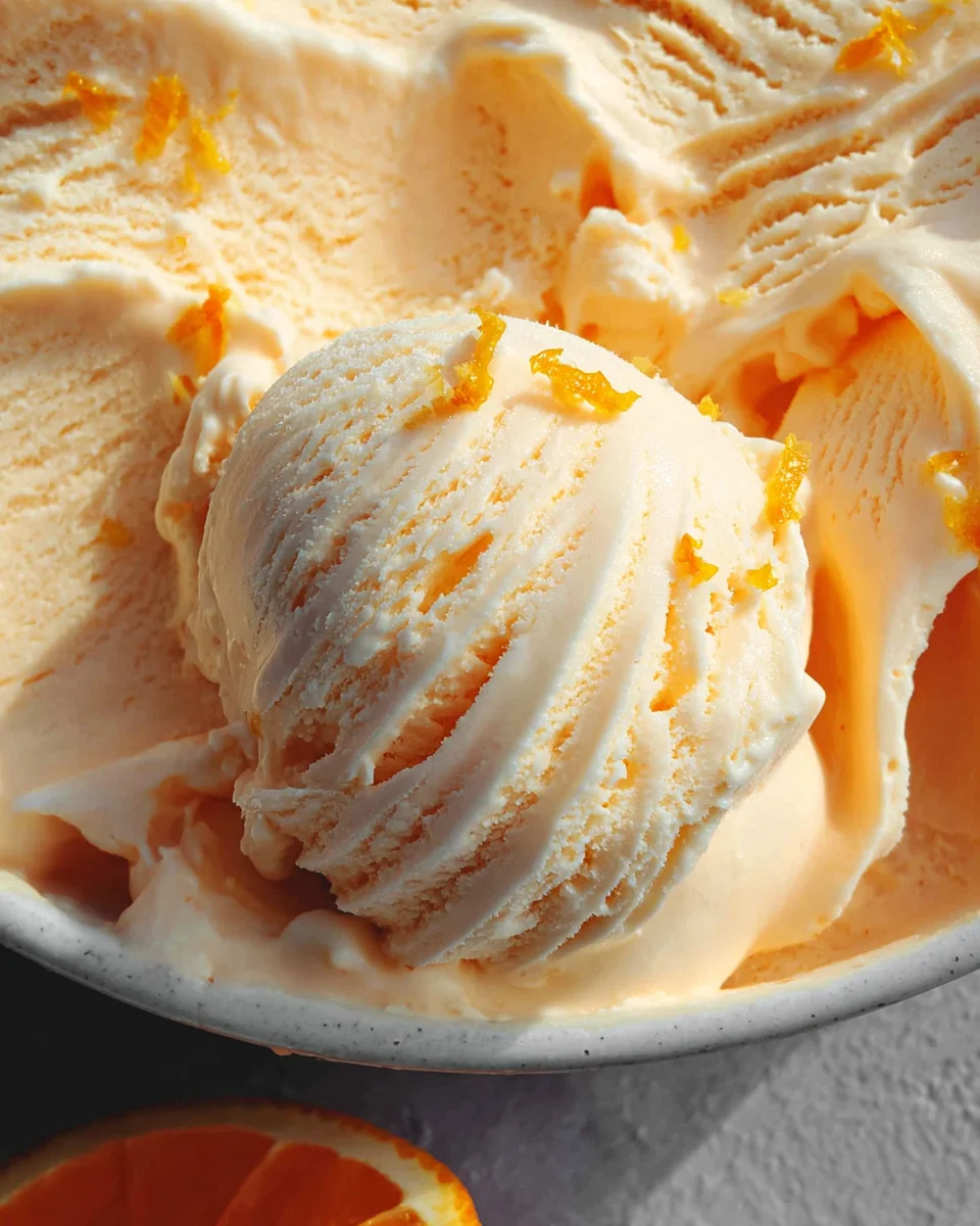 Orange Ice Cream Orange