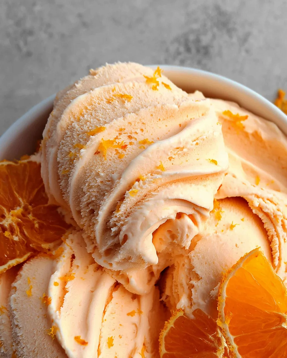 Orange Ice Cream Orange