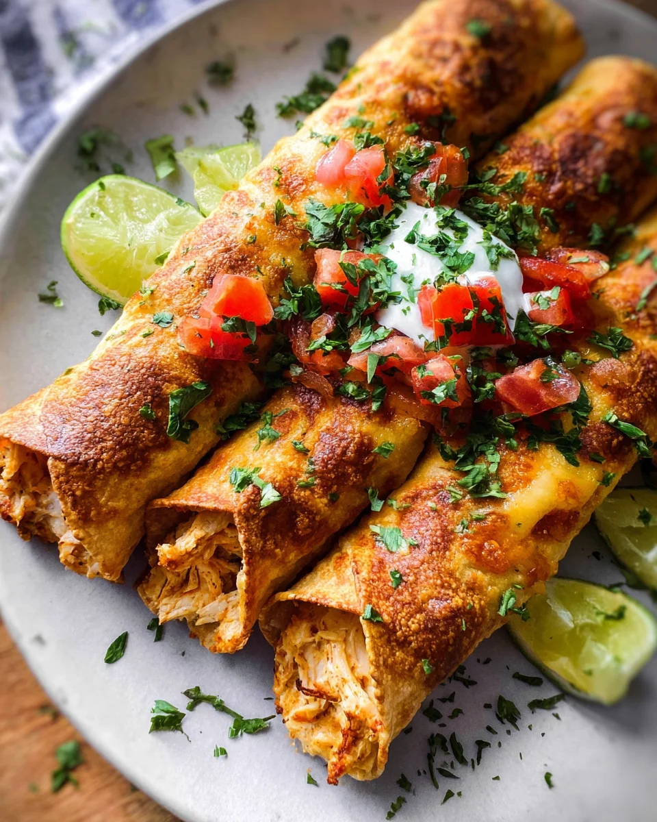 Oven Baked Chicken Taquitos Recipe Oven