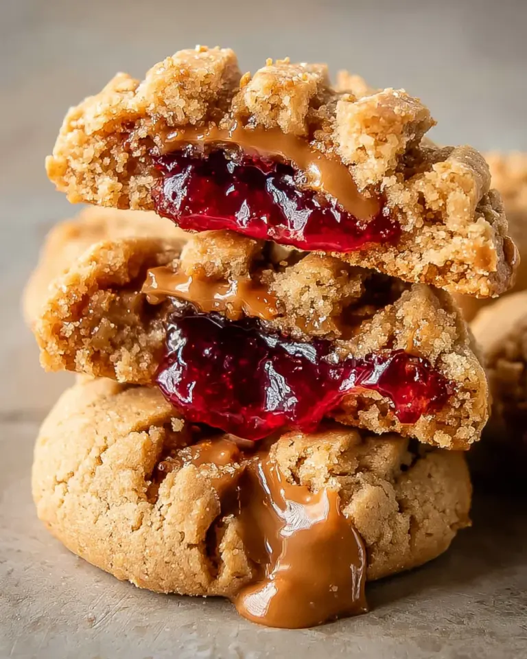 PB&J Stuffed Cookies