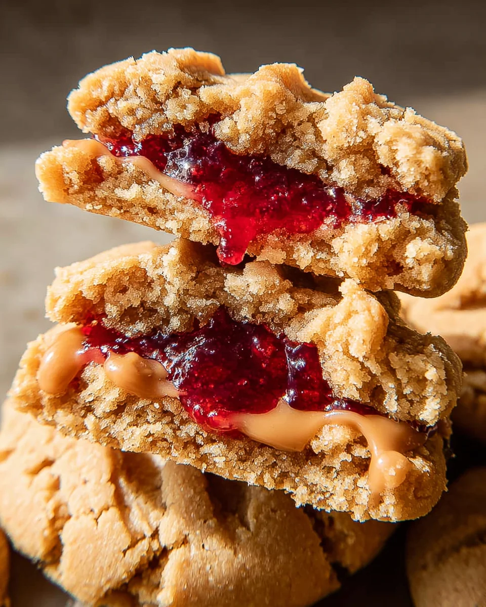 PB&J Stuffed Cookies PB&J