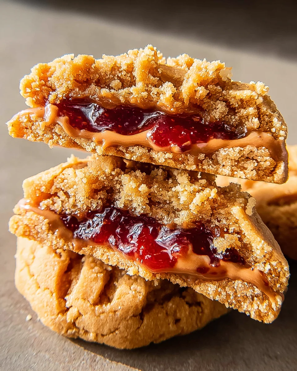 PB&J Stuffed Cookies PB&J