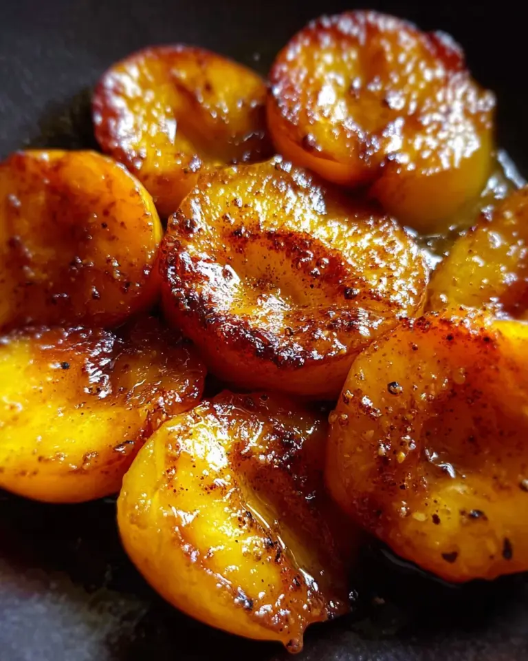 Pan Fried Peaches