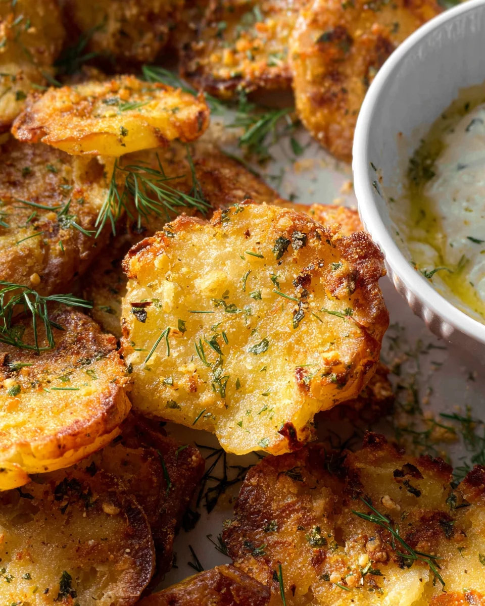 Parmesan Smashed Potatoes