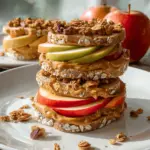 Peanut Butter Apple Sandwiches with Granola 17 Peanut Butter Apple Sandwiches with Granola