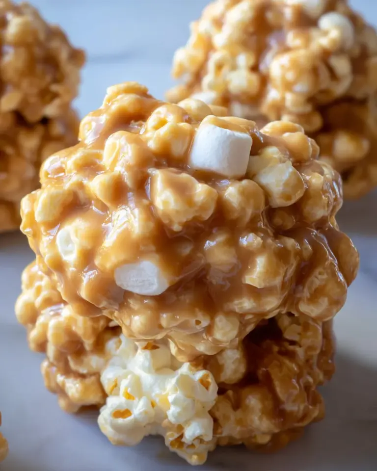 Peanut Butter Popcorn Balls