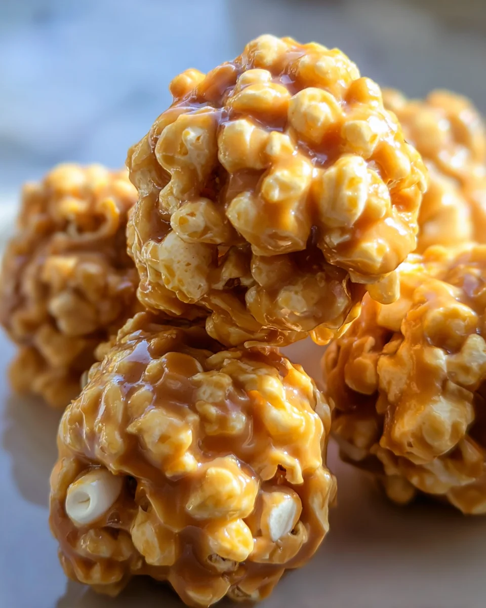 Peanut Butter Popcorn Balls Peanut