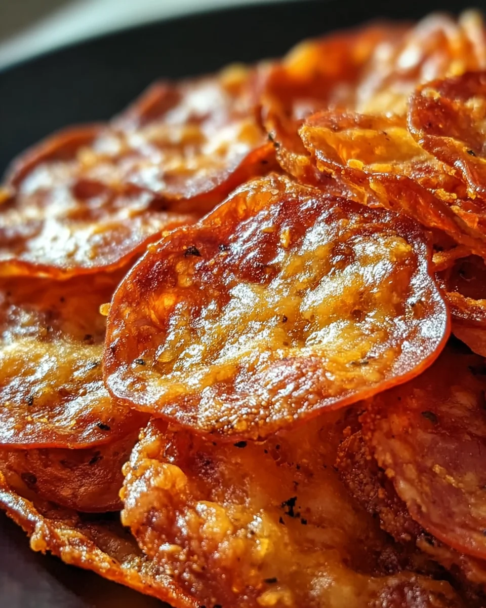 Pepperoni Cheese Crisps Pepperoni