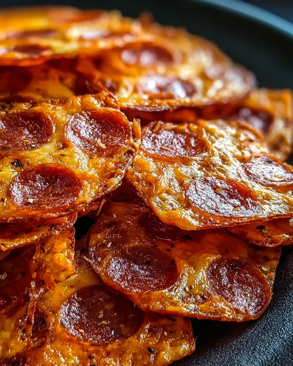 Pepperoni Cheese Crisps Pepperoni
