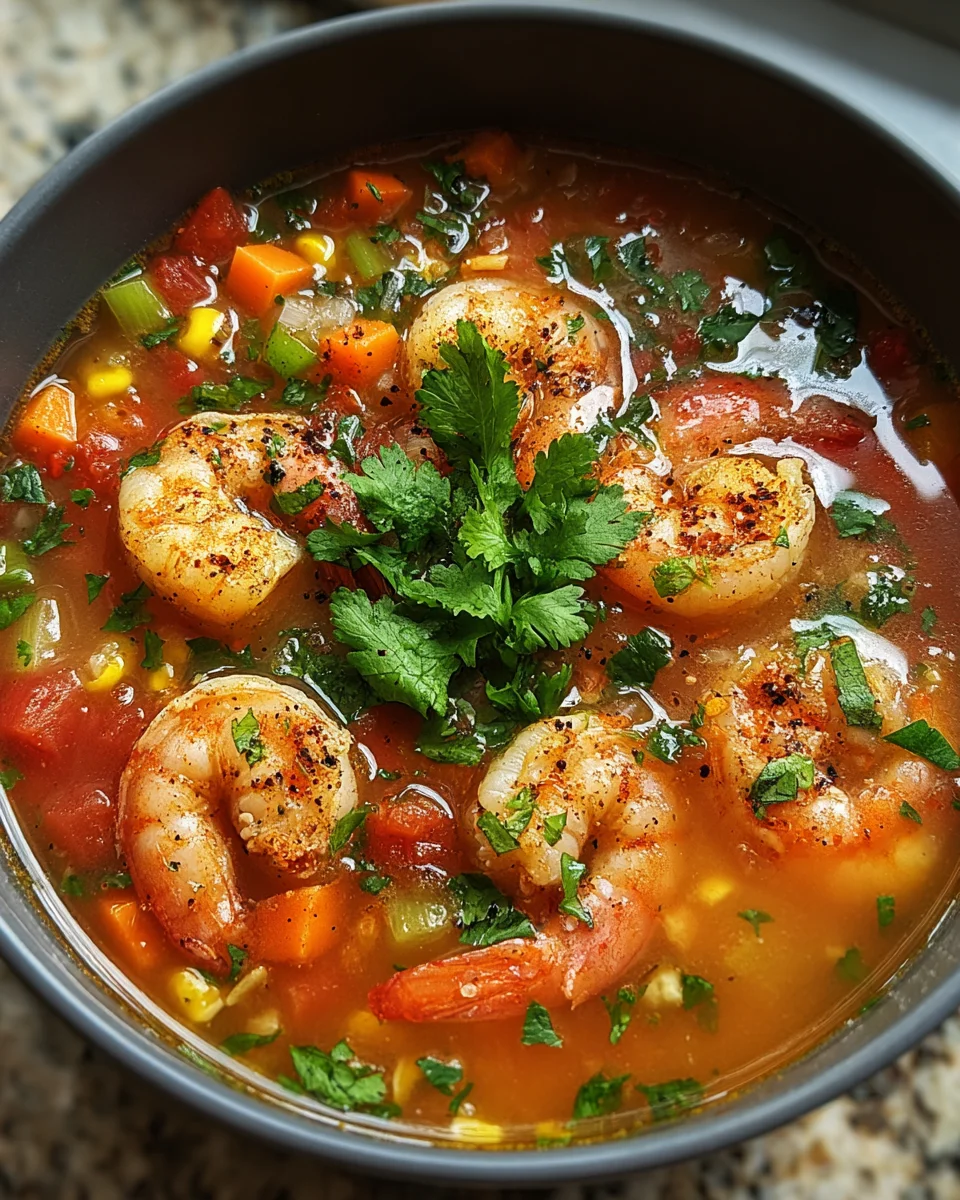 Quick and Spicy Shrimp Soup