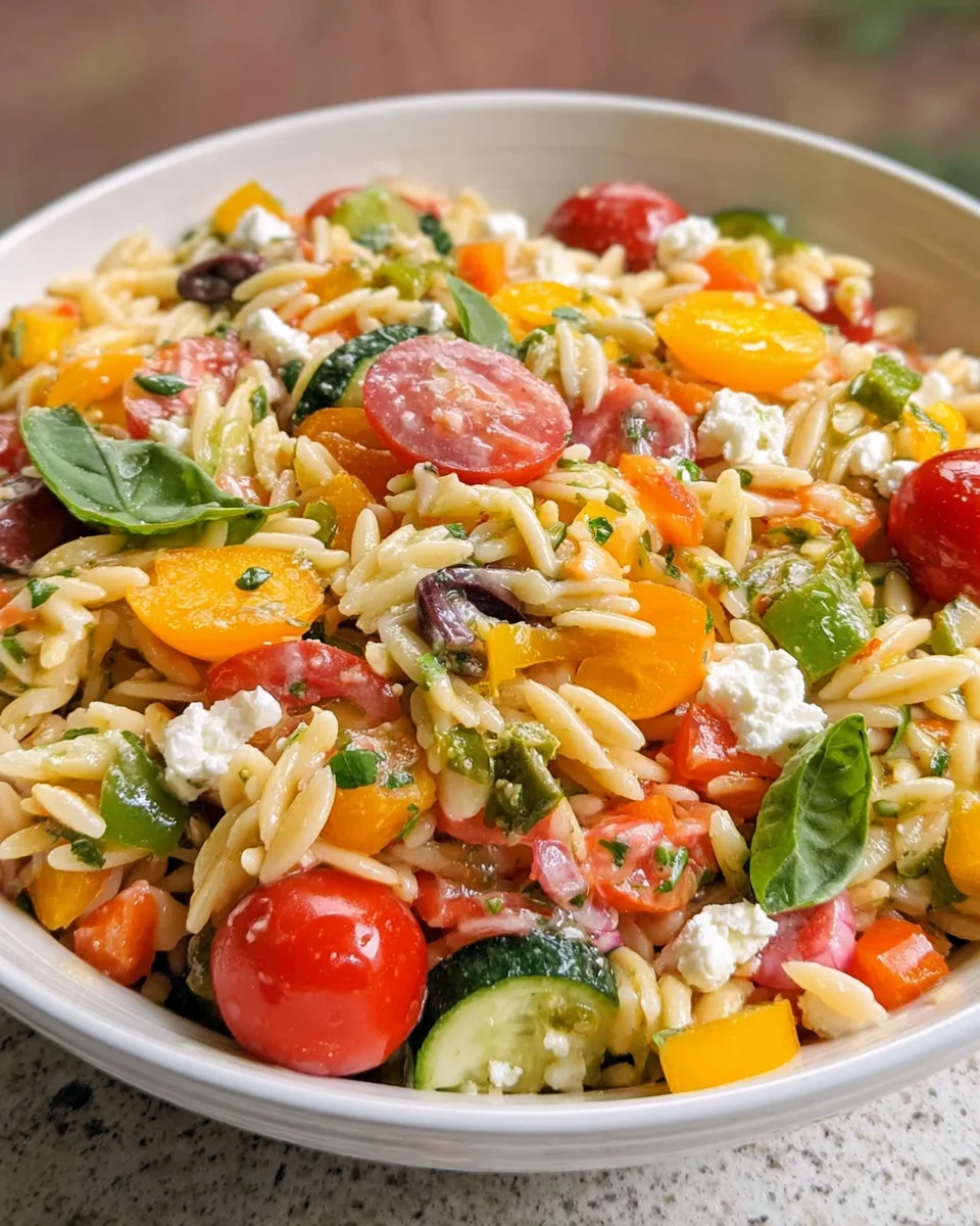 Rainbow Orzo Salad 26 Rainbow