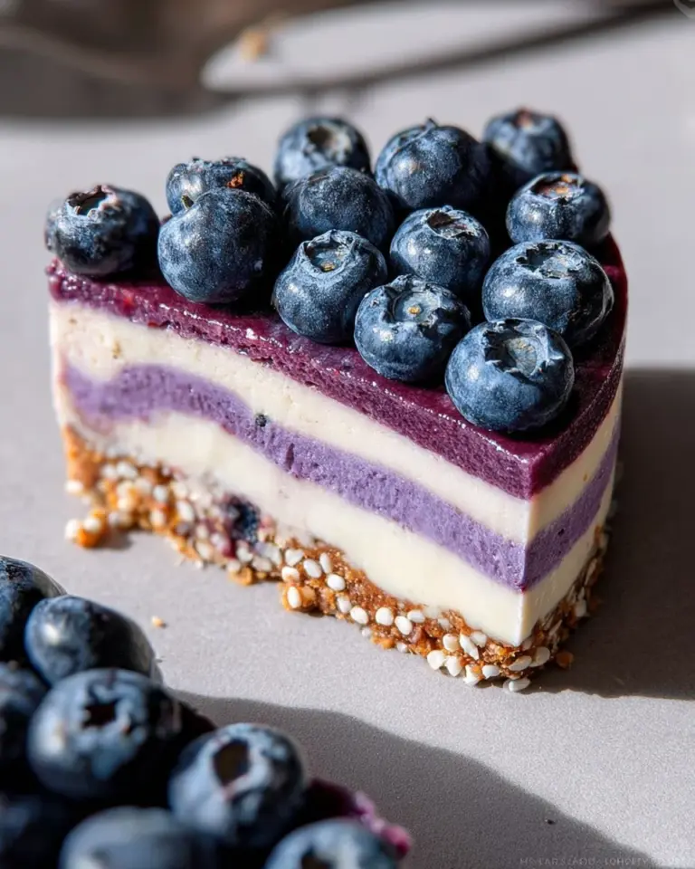 Raw Vegan Blueberry Cheesecake