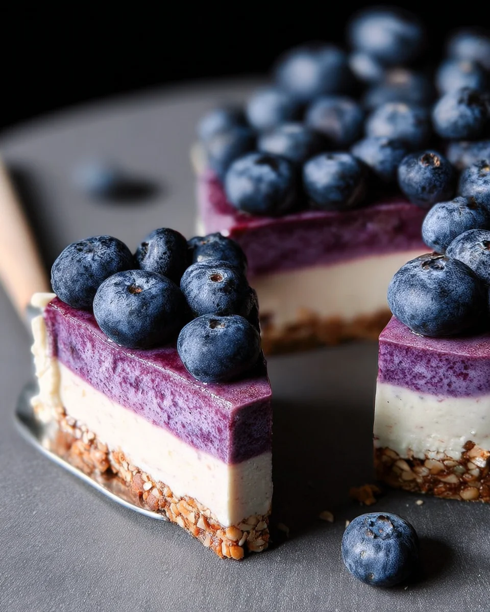 Raw Vegan Blueberry Cheesecake 19 Raw