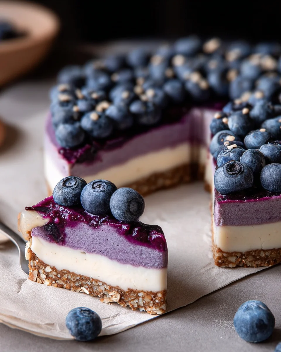 Raw Vegan Blueberry Cheesecake 20 Raw