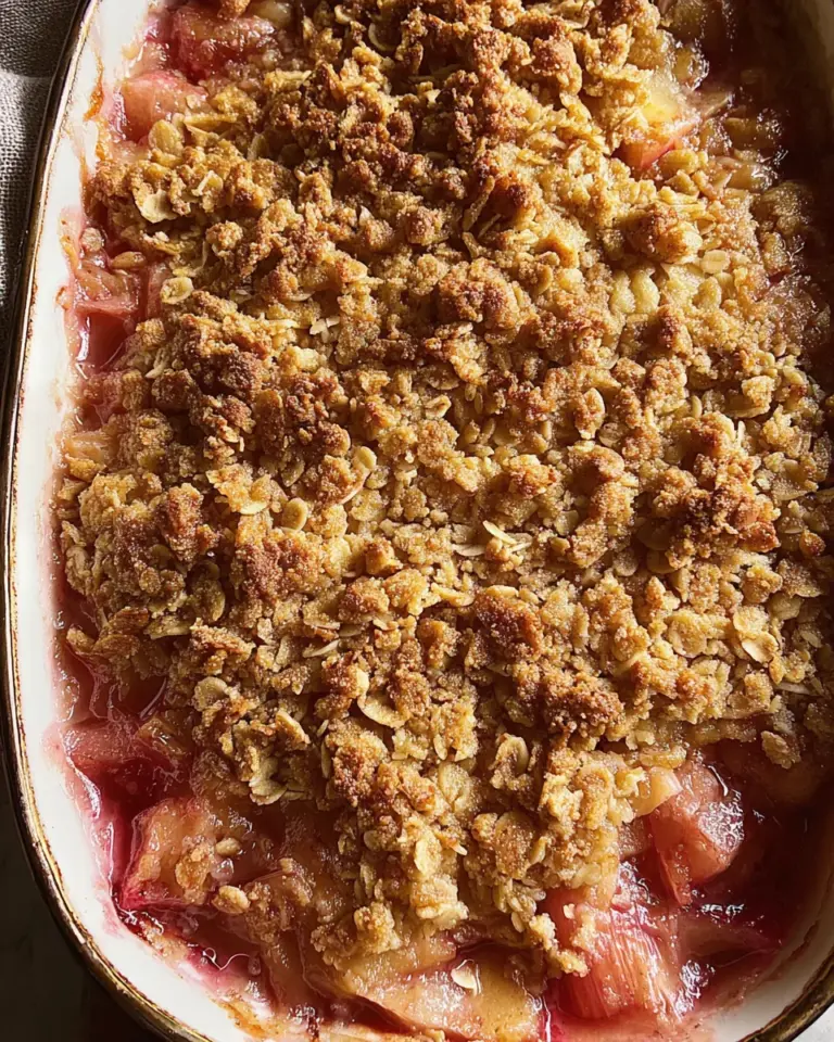Rhubarb Crisp
