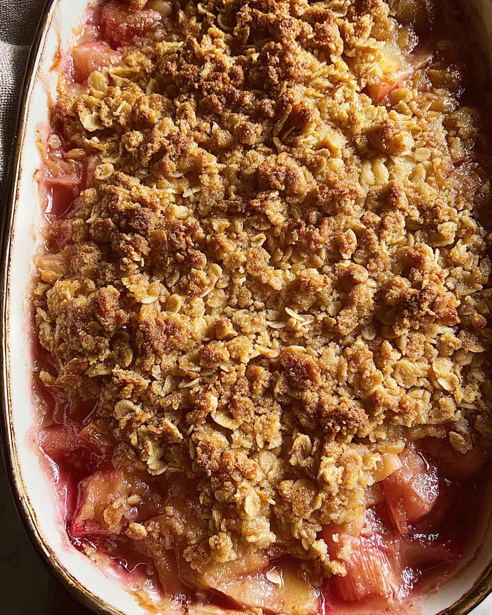 Rhubarb Crisp