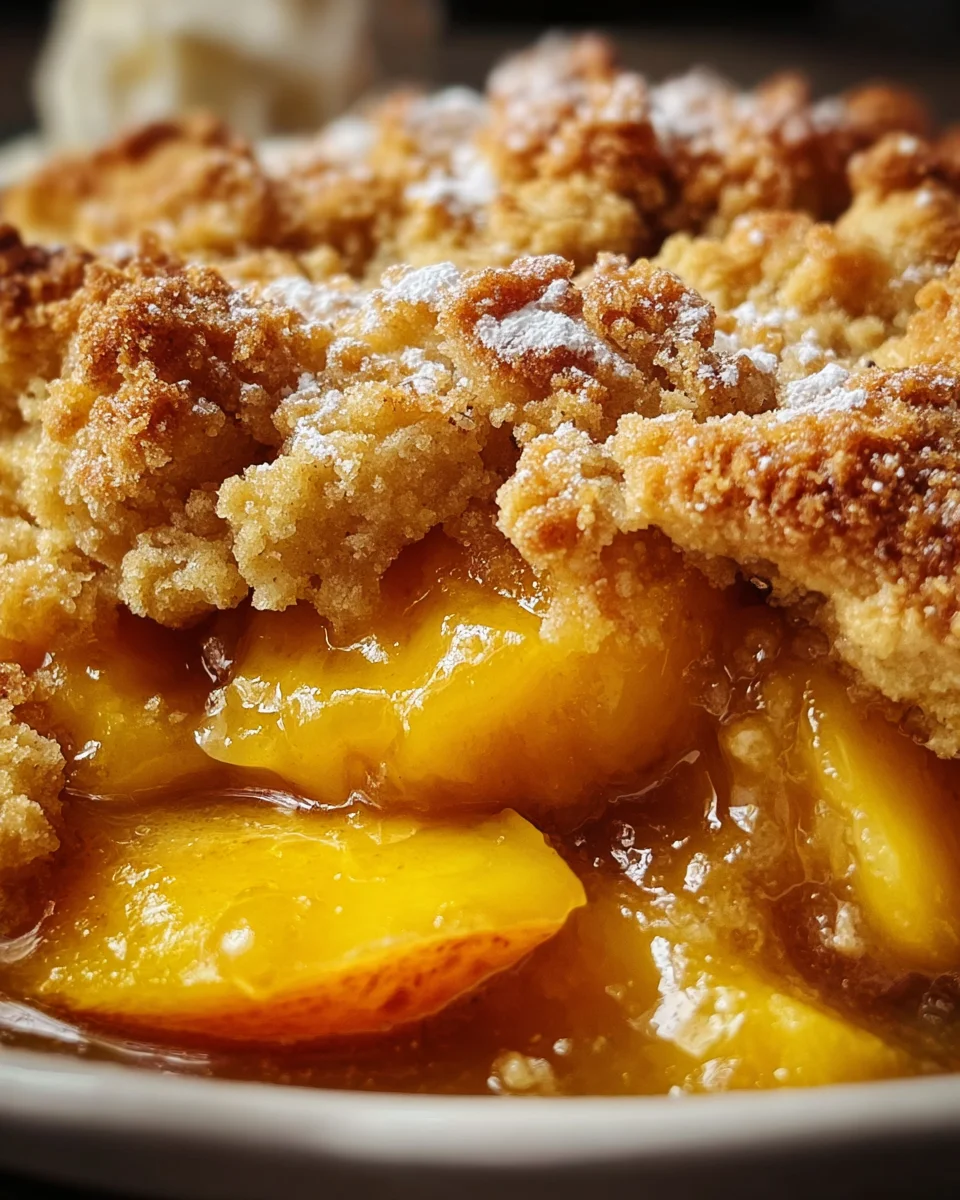 Ridiculously Easy Peach Cobbler Ridiculously