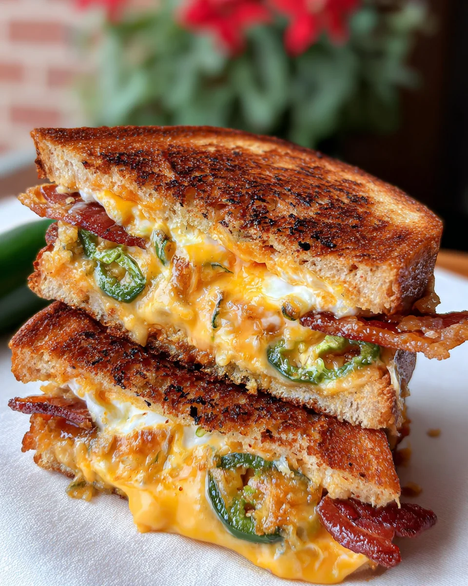 Roasted Jalapeño Popper Grilled Cheese Roasted Jalapeño Popper Grilled Cheese