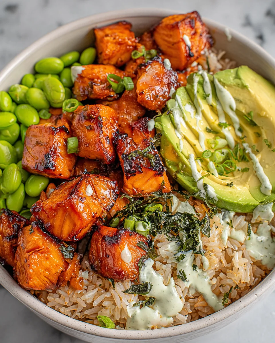 Salmon Teriyaki Bowl Salmon