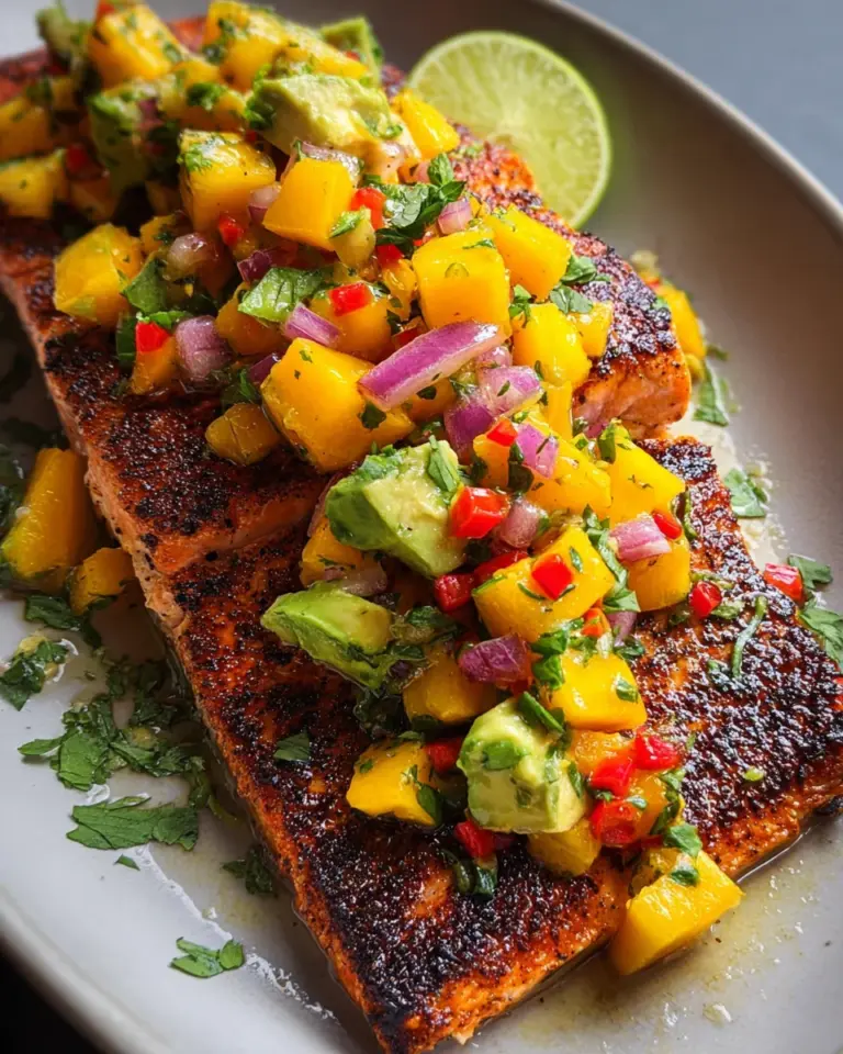 Salmon with Mango Salsa