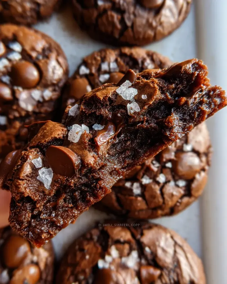 Salted Brownie Cookies