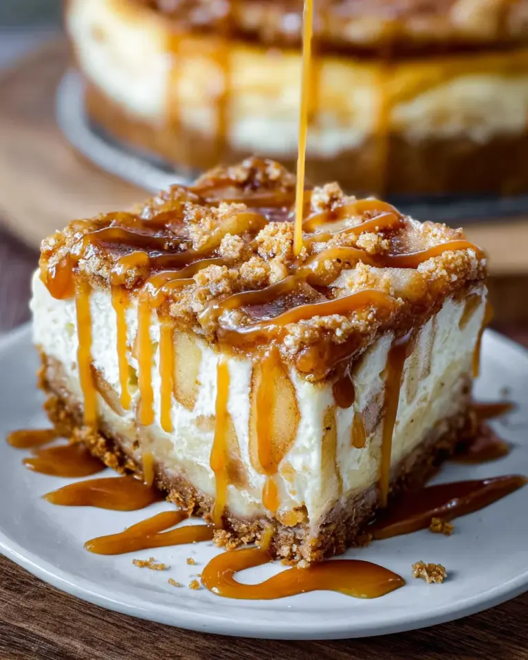 Salted Caramel Apple Pie Cheesecake
