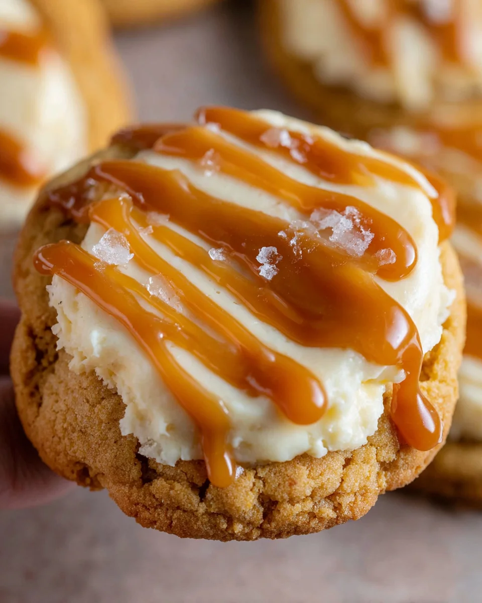 Salted Caramel Cheesecake Cookies Recipe Salted