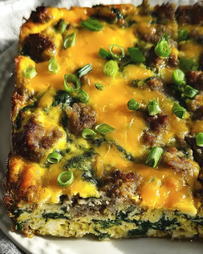 Sausage & Egg Keto Breakfast Casserole