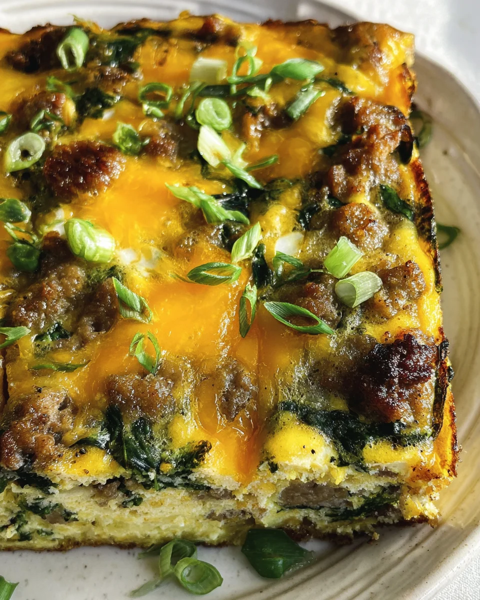 Sausage & Egg Keto Breakfast Casserole Sausage