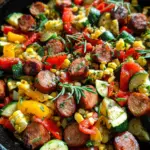 Sausage and Veggies Skillet - 30 Minute, One-Pan Meal