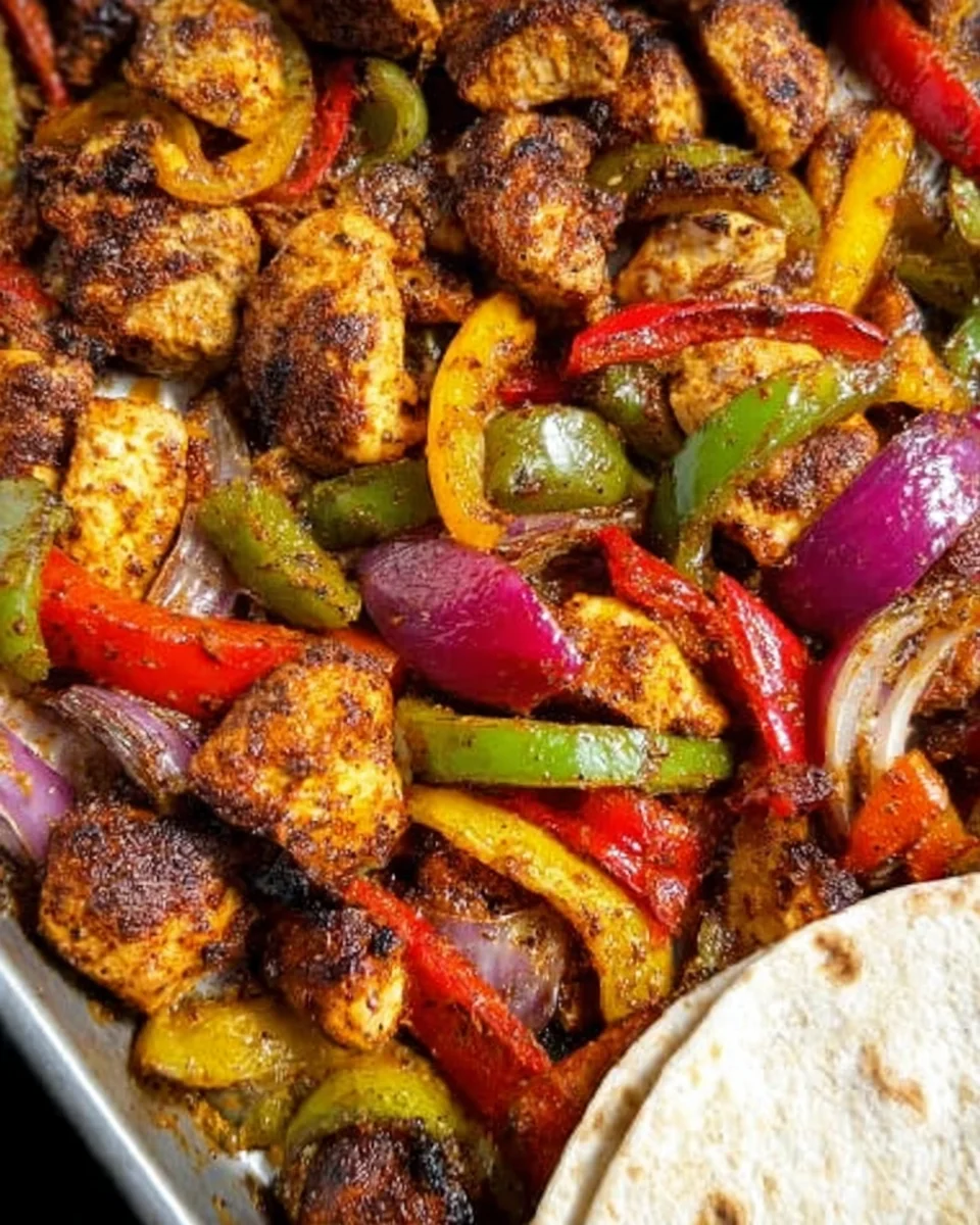 Sheet Pan Chicken Fajitas Sheet