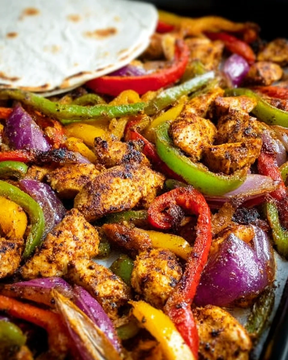 Sheet Pan Chicken Fajitas Sheet