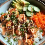 Shrimp Rice Bowls with Spicy Mayo Shrimp Rice Bowls with Spicy Mayo
