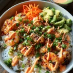 Shrimp Rice Bowls with Spicy Mayo