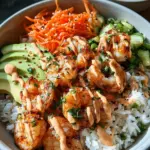 Shrimp Rice Bowls with Spicy Mayo