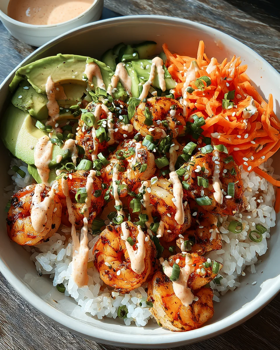Shrimp Rice Bowls with Spicy Mayo 19 Shrimp