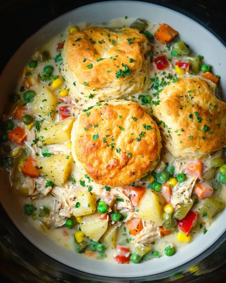 Slow Cooker Chicken Pot Pie