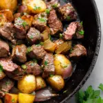 Slow Cooker Garlic Butter Beef Bites & Potatoes Slow Cooker Garlic Butter Beef Bites & Potatoes