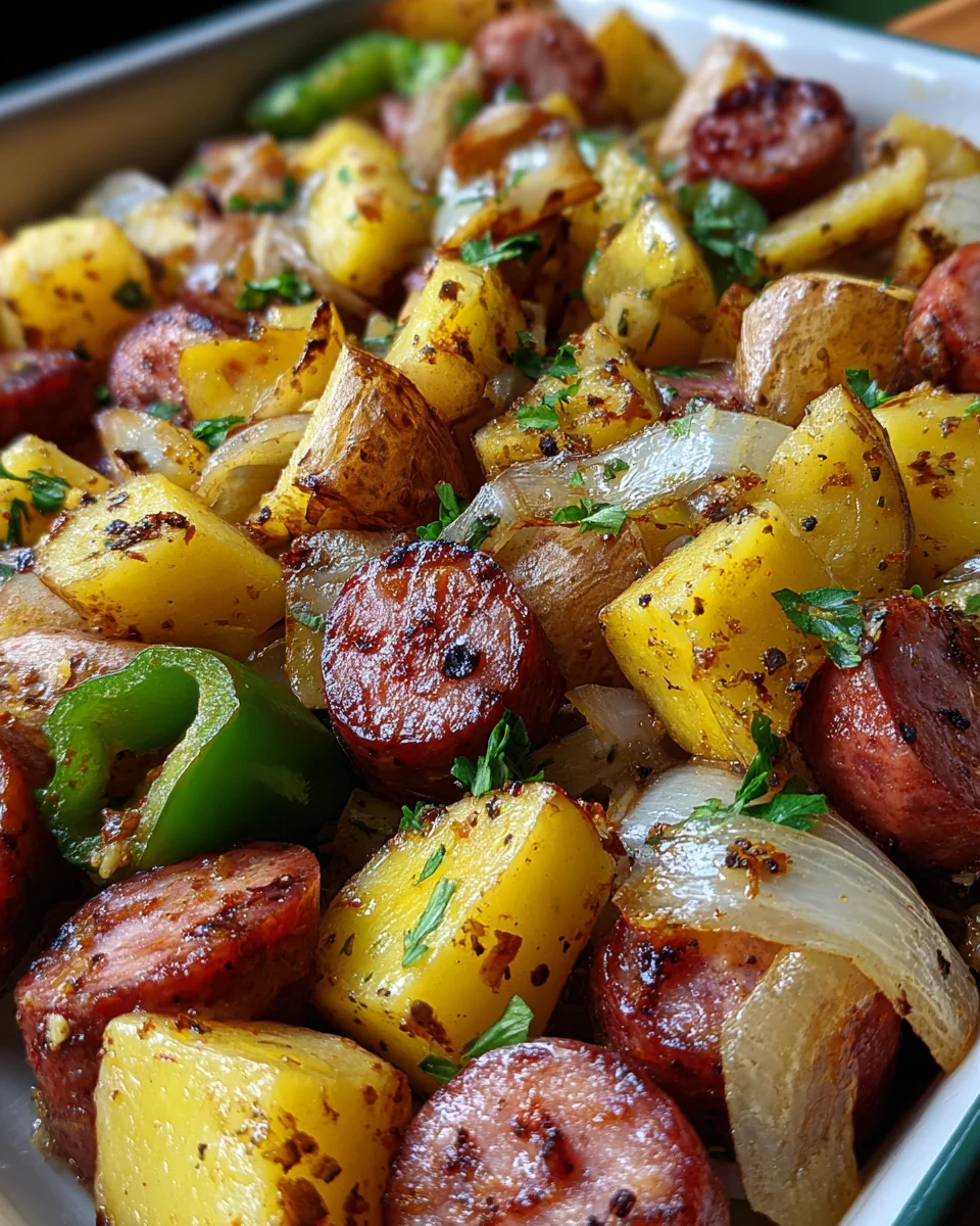 Smoked Sausage and Potato Bake Smoked