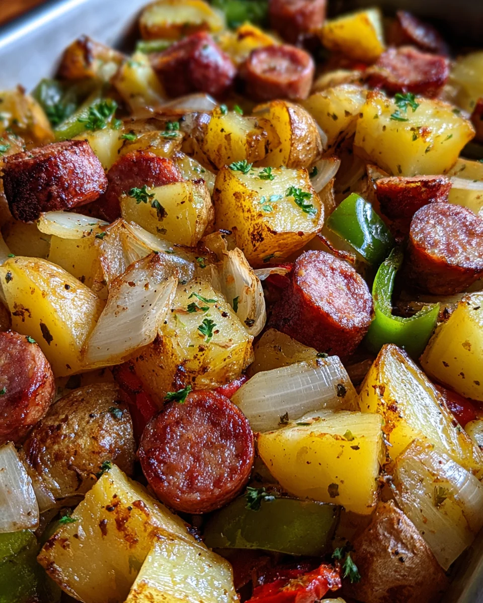 Smoked Sausage and Potato Bake Smoked