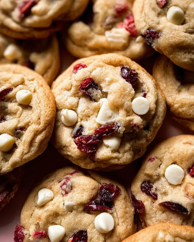Soft-Baked White Chocolate Cranberry Cookies