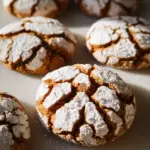 Soft and Spiced Gingerbread Crinkle Cookies