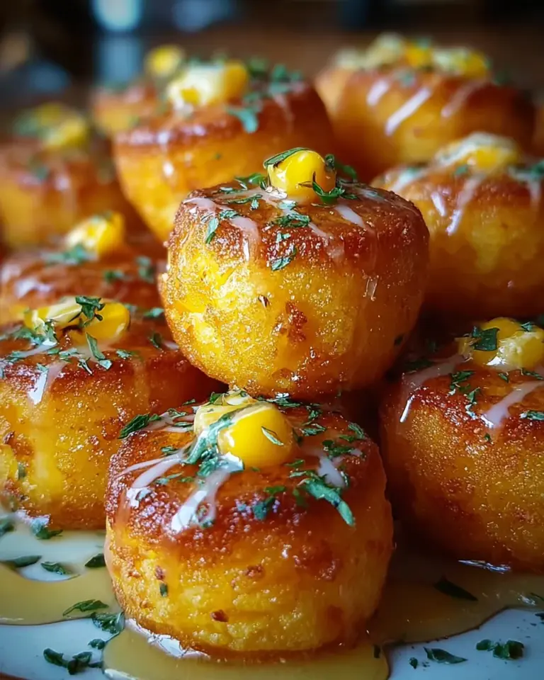 Southern-Style Honey Butter Cornbread Poppers