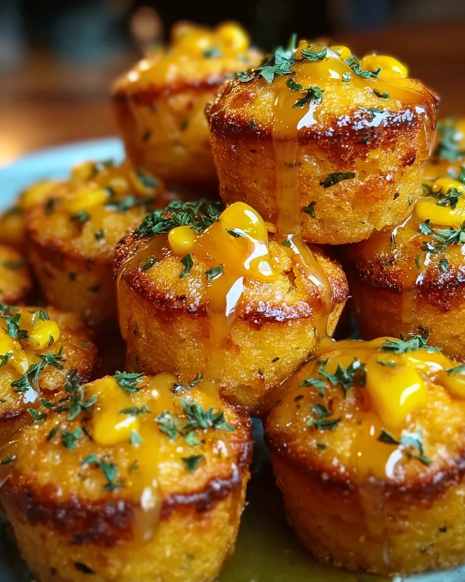 Southern-Style Honey Butter Cornbread Poppers Southern-Style