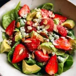 Strawberry Avocado Spinach Salad with Poppyseed Dressing