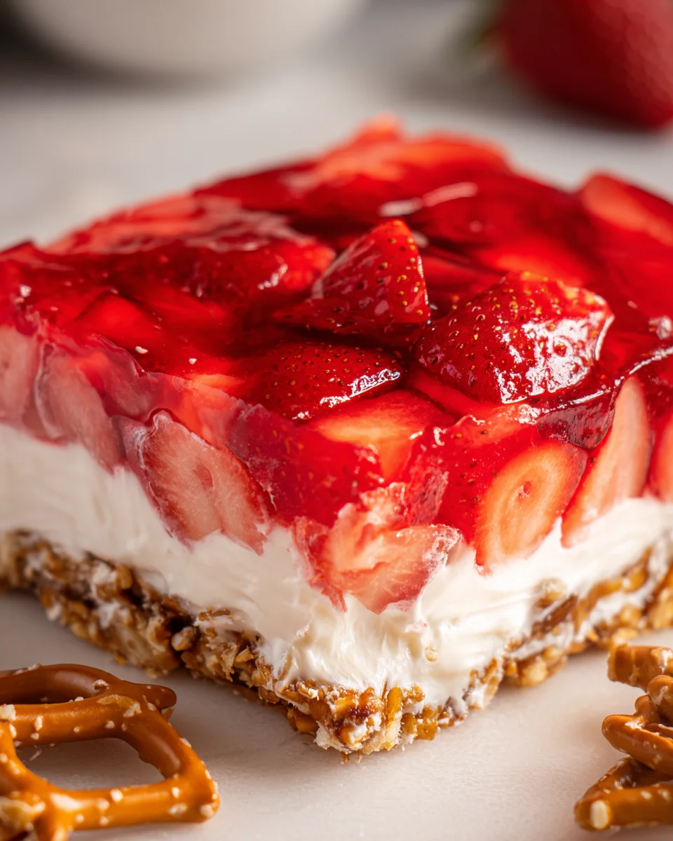 Strawberry Pretzel Jello Salad