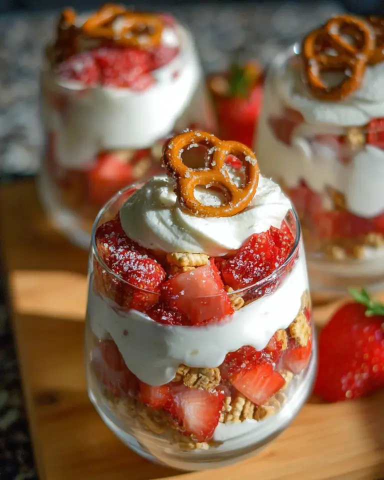 Strawberry Pretzel Salad Parfaits
