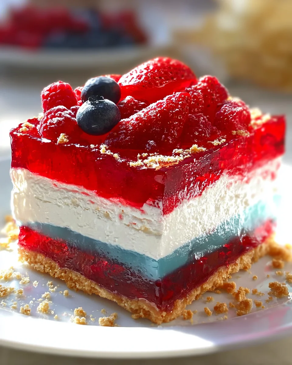 Summer Berry Jello Lasagna Summer