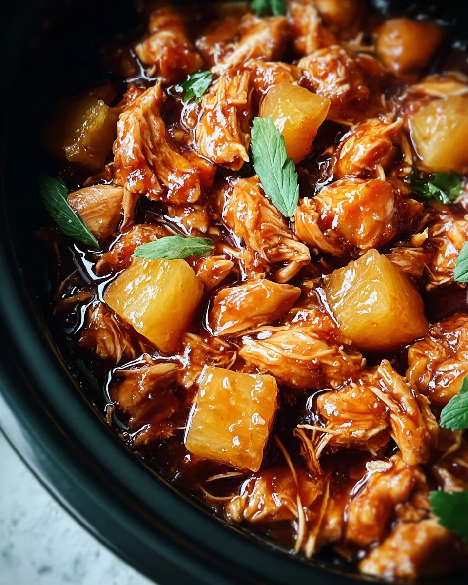 Sweet Hawaiian Crockpot Chicken Sweet